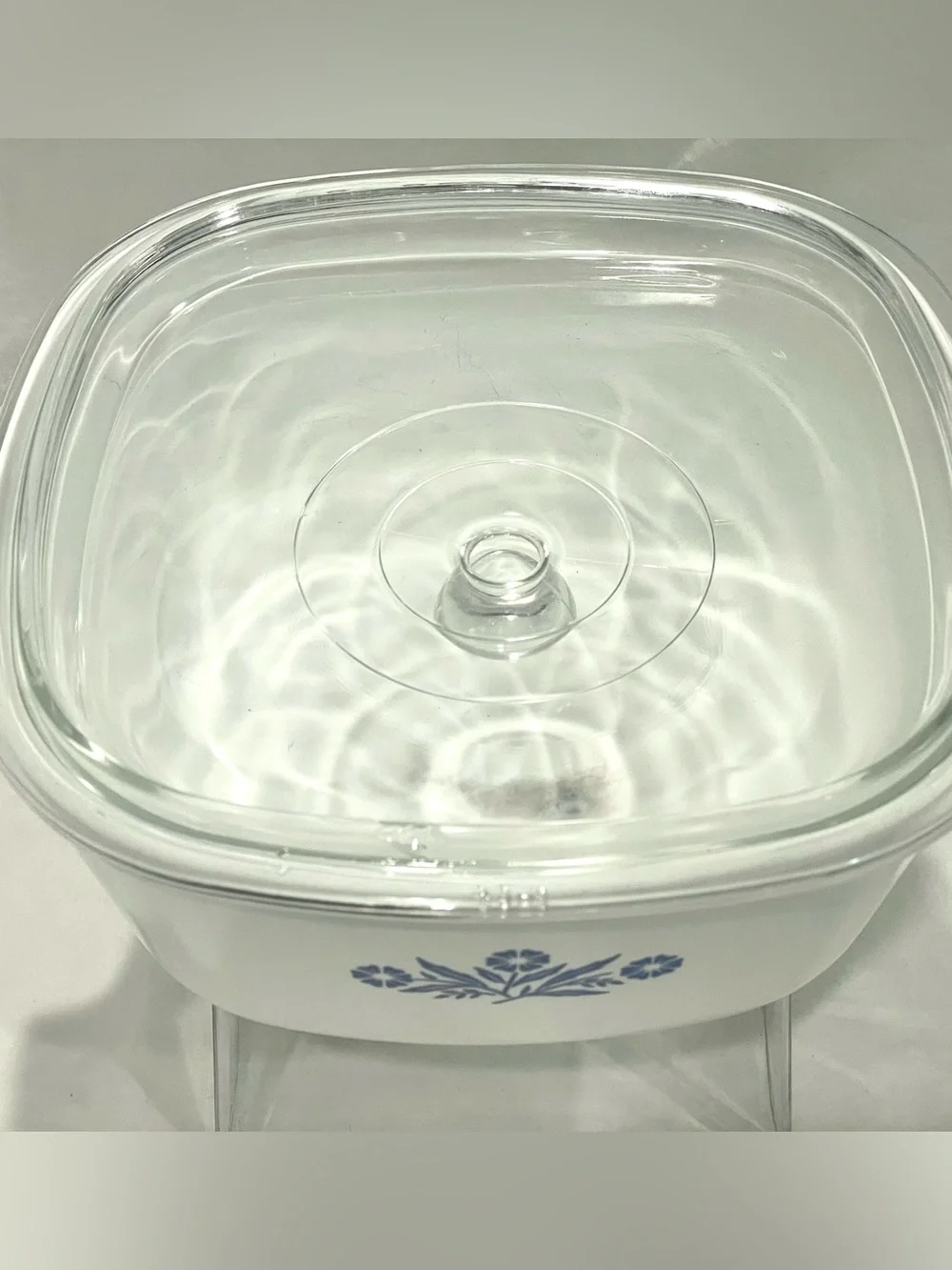 Vintage Corningware “Cornflower Blue” 10C Lidded Casserole Baking Dish | Burned
